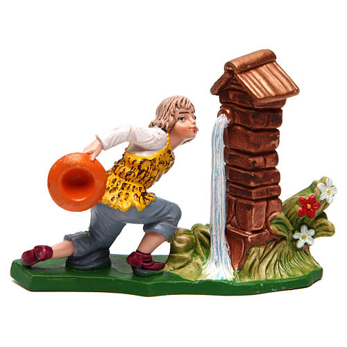 Chameau Couché Crèche De Noël Fontanini 12cm - Figurine Peinte à La Main