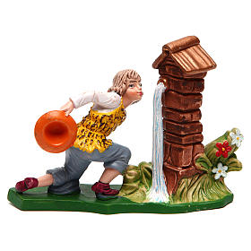 Uomo alla fontana 12 cm presepe