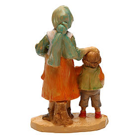 Donna con bambino 10 cm presepe