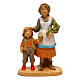 Donna con bambino 10 cm presepe s1