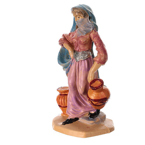 Woman with urns for Nativity Scene 10 cm 2