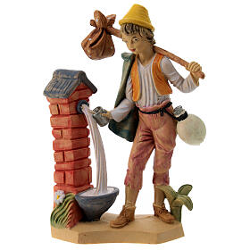 Uomo alla fontana di 16 cm presepe