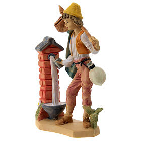 Uomo alla fontana di 16 cm presepe