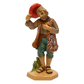 Uomo con cappello per presepe di 10 cm 
