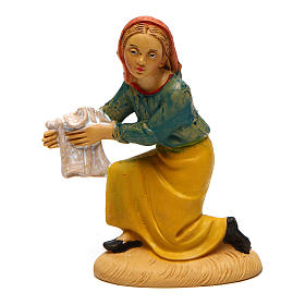 Donna lavapanni per presepe di 10 cm
