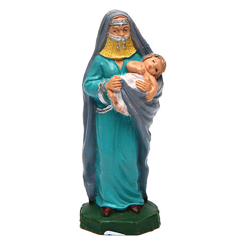 Woman with child for Nativity Scene 10 cm 1