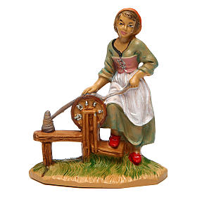 Donna filatrice di 10 cm presepe