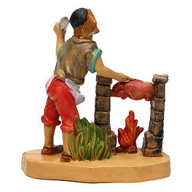 Uomo macellaio di 10 cm presepe