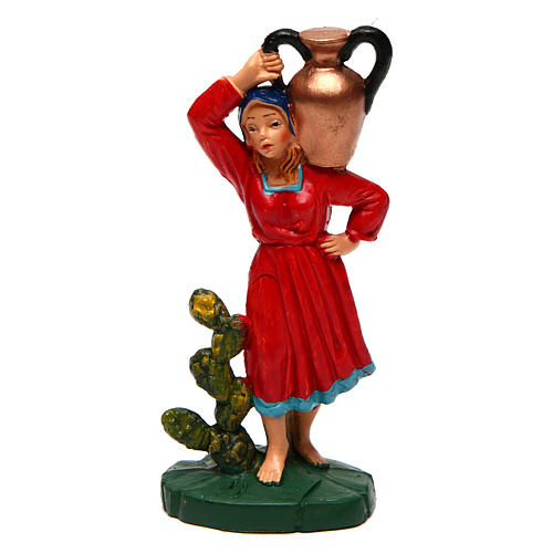 Woman with vase for Nativity Scene 10 cm 1