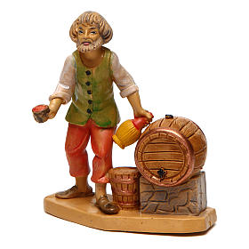 Figurine De Crèche Berger Avec Lanterne 12 Cm - Collection Martino Landi, Résine Peinte à La Main