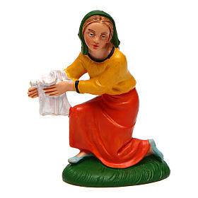 Young Woman Washing Cloths for a 10 cm Nativity