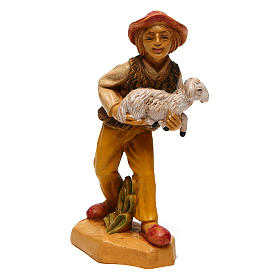 Homme avec mouton pour crèche de 10 cm