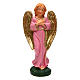 Anjo túnica cor-de-rosa de 10 cm pvc presépio s1