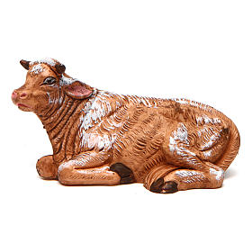 Brown and White Ox for 10 cm Nativity