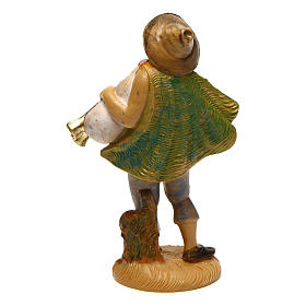 Uomo con zampogna per presepe di 10 cm 