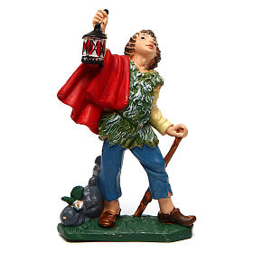 Boy with lantern for Nativity Scene 10 cm