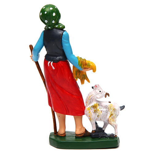Woman with sheep for Nativity Scene 16 cm 2