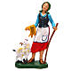 Femme avec mouton crèche 16 cm s1