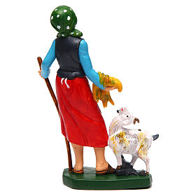 Donna con pecora di 16 cm presepe