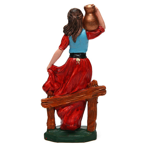 Femme avec vase sur les épaules crèche 16 cm 2
