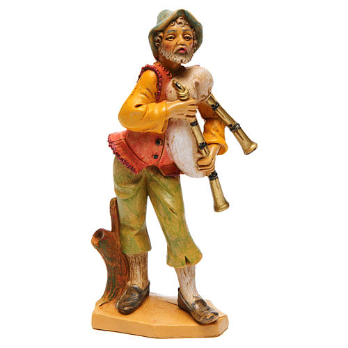 Man with bagpipe for Nativity Scene 16 cm 1