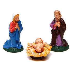 Complete Nativity Scene 9 pieces 6 cm in PVC