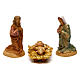 Complete Nativity Scene 9 pieces 6 cm with wood effect s2