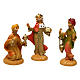Complete Nativity Scene 9 pieces 6 cm with wood effect s3