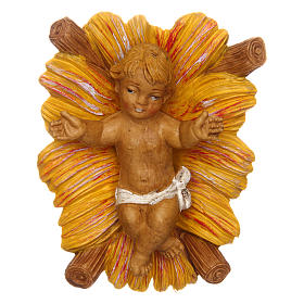 Baby Jesus with manger, for 12 cm nativity