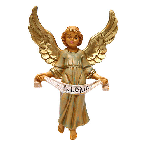 Angel with Gloria banner for 12 cm nativity scene 1