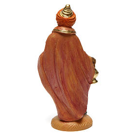 Re magio Baldassare 12 cm pvc presepe