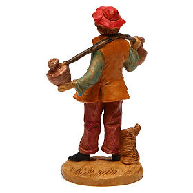 Man carrying water for 12 cm nativity scene