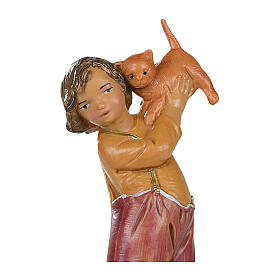 Junge mit Katze für 12 cm Fontanini Krippe