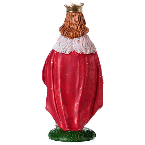 Estatua Rey Mago Melchor 10 cm de altura media pvc 2