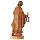 Krippenfigur Heiliger Josef für 16 cm Krippe aus PVC mit Holzeffekt s2