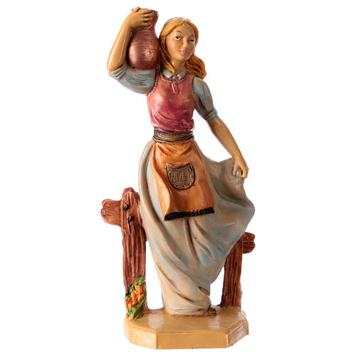 Woman with amphora figurine for Nativity Scene 16 cm 1