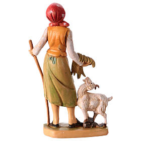 Donna con pecora 16 cm per presepe