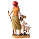 Mulher com ovelha para presépio com figuras altura média 16 cm s2