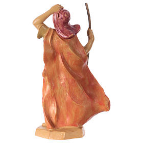 Estatua Hombre con bastón 16 cm de altura media para belén
