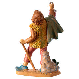 Man with lantern 10 cm for Nativity Scene