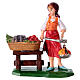 Woman with fruits figurine for Nativity Scene 10 cm s1