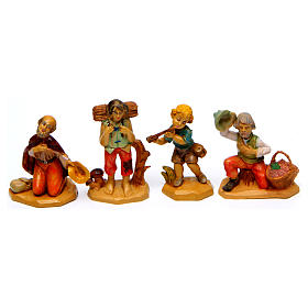 Pastores para belén 7 cm de altura media tipo madera set 19 modelos