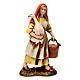 Woodcutter, woman with goose, woman with rabbit figurines for Nativity scene Moranduzzo 10 cm s3