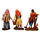 Woodcutter, woman with goose, woman with rabbit figurines for Nativity scene Moranduzzo 10 cm s5