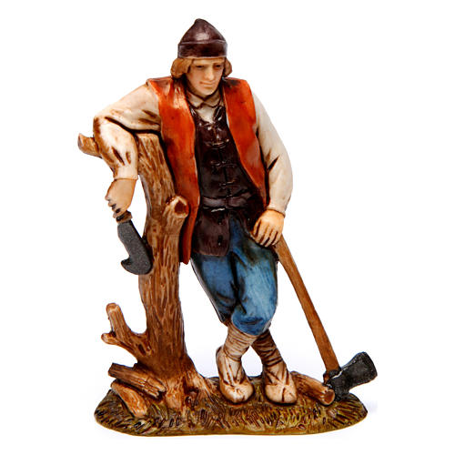 Lumberjack and Woman with Goose and Woman with Rabbit 10 cm Moranduzzo historic style 2