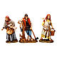 Lumberjack and Woman with Goose and Woman with Rabbit 10 cm Moranduzzo historic style s1