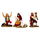 Bagpiper marveled man and Woman with Goat 8 cm Moranduzzo nativity s1