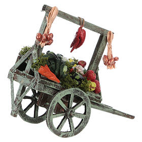 Belén napolitano: Carro con verdura belén napolitano 15x15x6 cm Belén napolitano: Carro con verdura belén napolitano 15x15x6 cm
