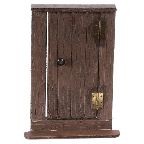 Drzwi z drewna wys. rzeczywista 15 cm, szopka neapolitańska 1