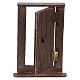 Porta de madeira altura real 15 cm presépio napolitano s2